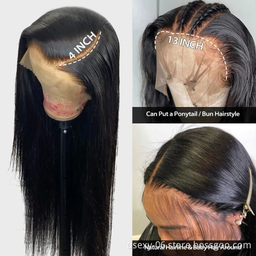 Top sale HD Lace wig 100% Human Hair HD Lace Frontal Wig 150% 180% 220% Density Lace Front Wig